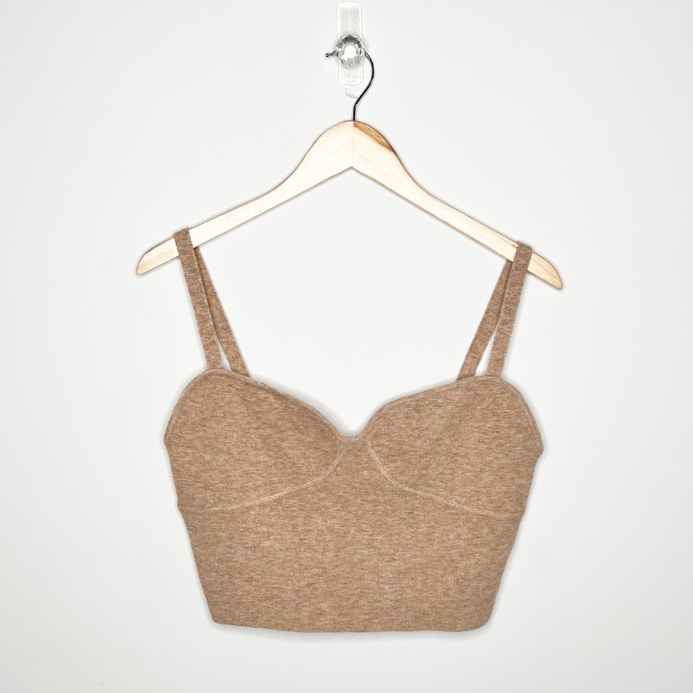 Wilfred sweater bustier crop top
